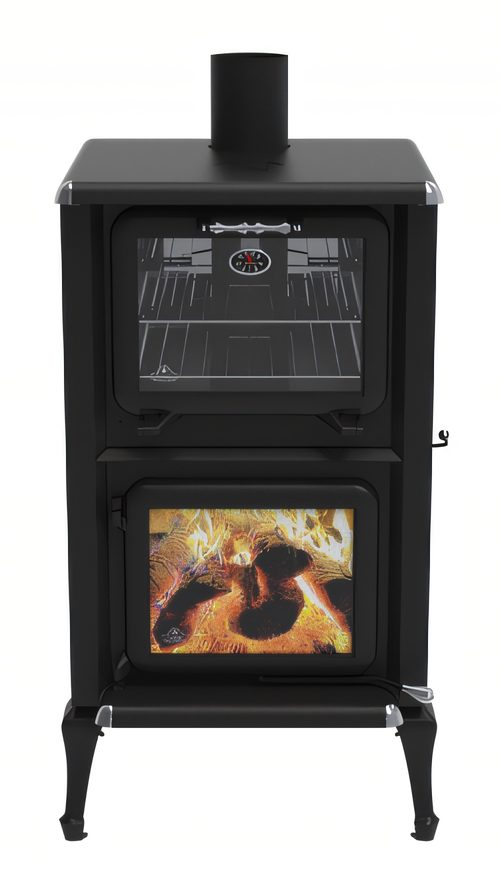 Cuisinière au bois 2500 F de J. A. Roby, vue de face