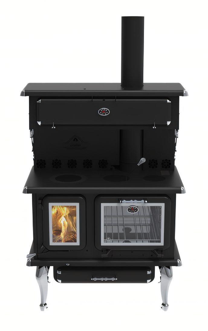 Cuisinière au bois Cook LX de J. A. Roby, vue de face
