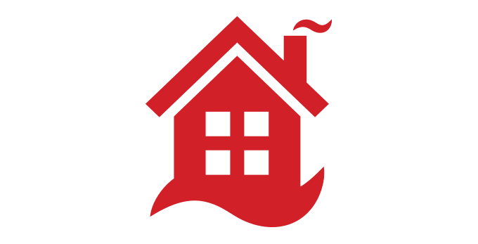 Pictogramme : maison avec cheminée