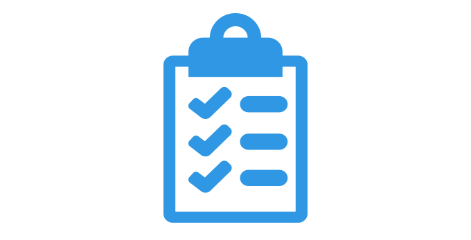 Pictogramme : liste de vérification